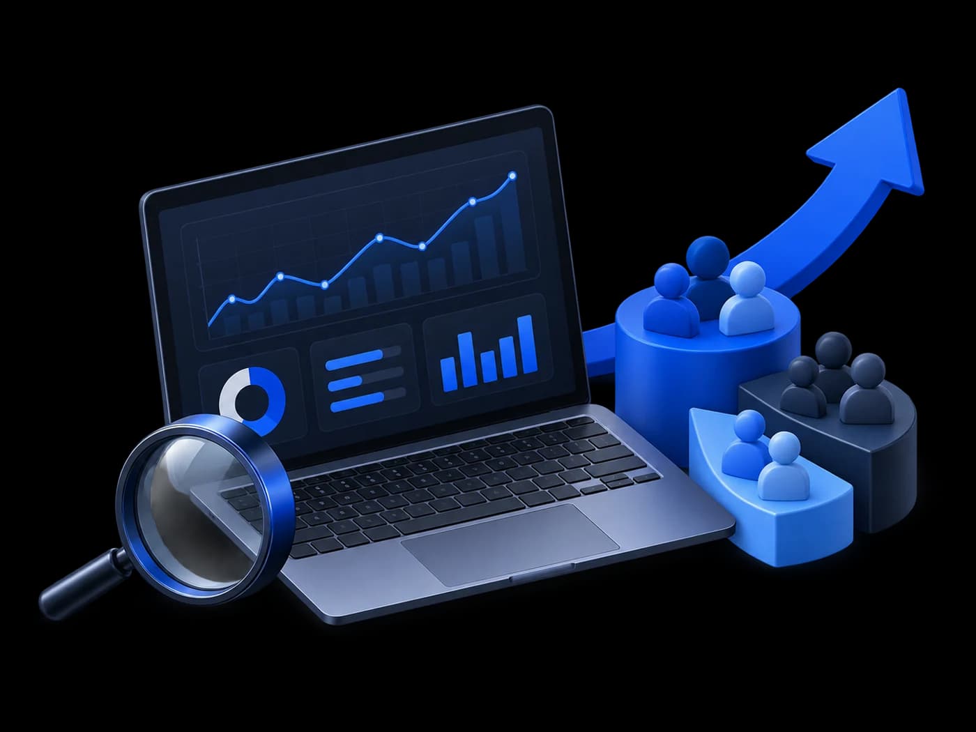 Digital service illustration for Digital Marketing Specialist