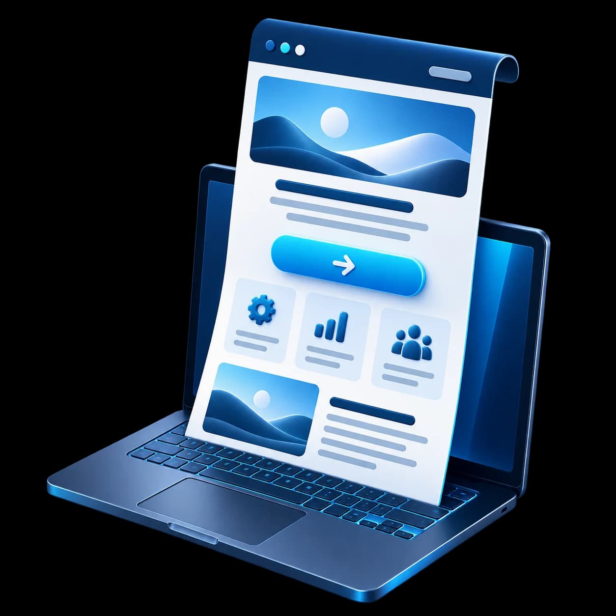 Landing Pages & One-Page Websites in South Africa illustration