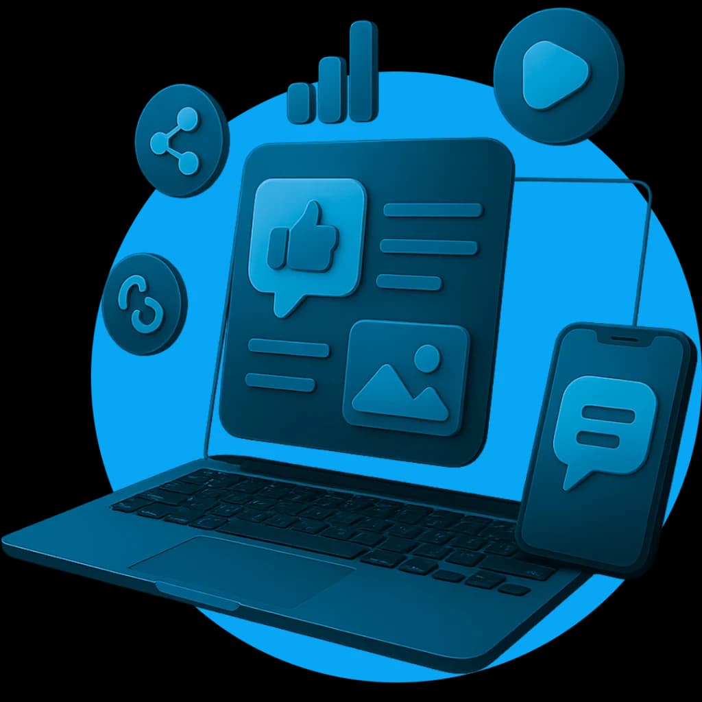 Social Media Marketing in South Africa illustration